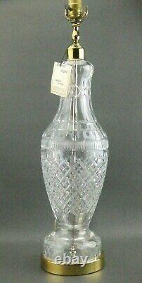 Vintage Waterford Crystal Ireland Large Tramore Table Lamp