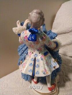 Vtg Volkstedt Irish Dresden Porcelain Figurine Ltd Ed Dancing in the Night M Col