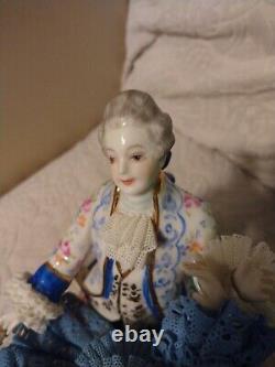 Vtg Volkstedt Irish Dresden Porcelain Figurine Ltd Ed Dancing in the Night M Col