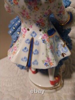 Vtg Volkstedt Irish Dresden Porcelain Figurine Ltd Ed Dancing in the Night M Col