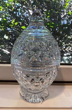 WATERFORD CRYSTAL Artisan Collection 9.5 Cookie Jar & Lid Great