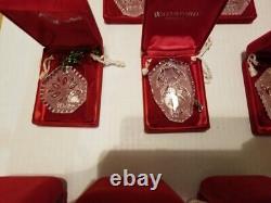 WATERFORD CRYSTAL CHRISTMAS ORNAMENTS In Original Boxes