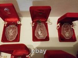 WATERFORD CRYSTAL CHRISTMAS ORNAMENTS In Original Boxes