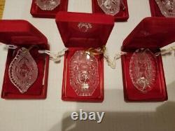 WATERFORD CRYSTAL CHRISTMAS ORNAMENTS In Original Boxes