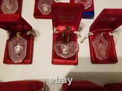 WATERFORD CRYSTAL CHRISTMAS ORNAMENTS In Original Boxes