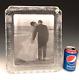 Waterford Crystal Irish Glass Big 8x10 Heirloom Hearts Wedding Picture Frame