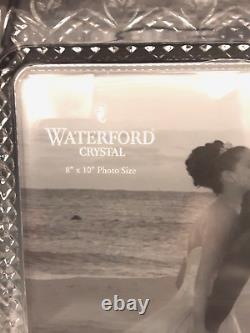 WATERFORD CRYSTAL Irish Glass BIG 8x10 HEIRLOOM HEARTS Wedding Picture Frame