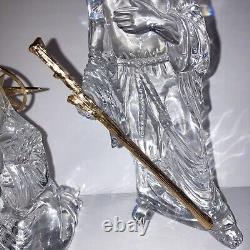 WATERFORD CRYSTAL Nativity Millennium Gold Holy Family Joseph & Mary