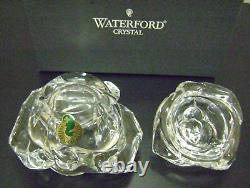 WATERFORD CRYSTAL The Rose Box TRINKET BOX with LID and Original Box IRELAND