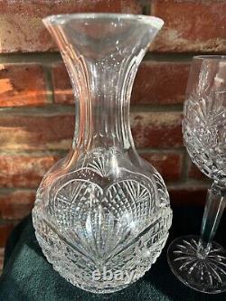 WATERFORD Crystal Artisan Collection Decanter & 2 Wine Goblets SetBOX /COA