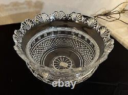 WATERFORD Crystal FOOTED KINGS BOWL from DESIGNERS GALLERY COLLECTON Large 10