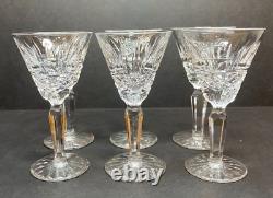 WATERFORD Crystal Maeve Cut Cordial Glasses 3 7/8 Set of 6