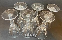 WATERFORD Crystal Maeve Cut Cordial Glasses 3 7/8 Set of 6