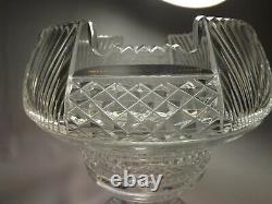 WATERFORD Crystal Prestige Collection Footed Centerpiece Bowl 9.5 BEAUTIFUL
