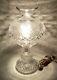 Waterford Elegant Cut Crystal 2-pc Electric Hurricane Lamp (inishmaan) Ireland