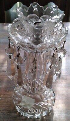 WATERFORD Lismore Crystal 10 Candleabra with 10 Prisms GREAT CONDITION