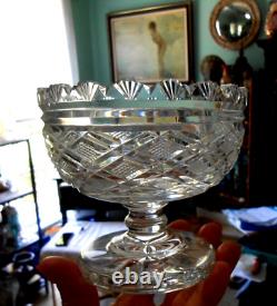 WATERFORD Master Cutter Crystal Compote Bowl Kennedy Tipperary