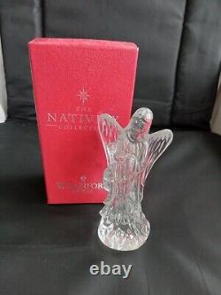 WATERFORD NATIVITY COLLECTION ANGEL w HARP & BOX