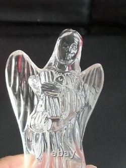 WATERFORD NATIVITY COLLECTION ANGEL w HARP & BOX