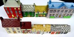 Wade Ireland Porcelain Bally-Whim Complete Eight Piece Village Figurine Set 1984
