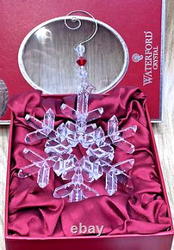 Waterford 2006 Snow Crystals Ornament with Hanger & Original Box Ireland