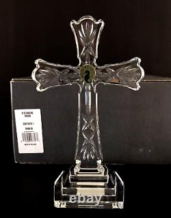 Waterford 8 Crystal Standing Cross 104819 Box Foam Inserts Stickers