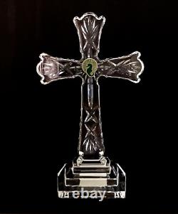 Waterford 8 Crystal Standing Cross 104819 Box Foam Inserts Stickers