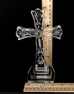 Waterford 8 Crystal Standing Cross 104819 Box Foam Inserts Stickers