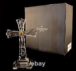 Waterford 8 Crystal Standing Cross 104819 Box Foam Inserts Stickers