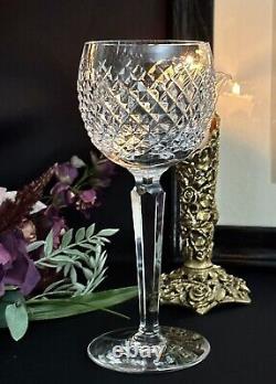 Waterford Alana Crystal Wine Hocks Made in Ireland Alana Waterford Glasses Pair