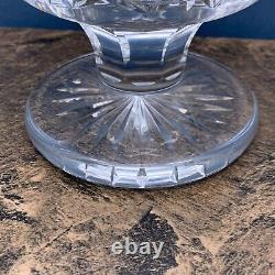 Waterford Crystal 10hx6w Pedestal Vase Cross Horizontal Diagonal Vertical Cut