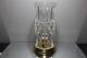Waterford Crystal 12 Prescott Hurricane Candle Holder Brass Base Mint With Box