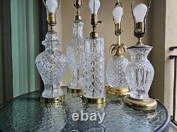 Waterford Crystal 27 Electric Lamp & Shade Orginal Sticker
