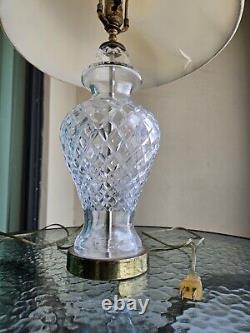 Waterford Crystal 27 Electric Lamp & Shade Orginal Sticker