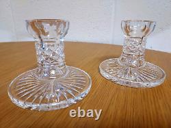 Waterford Crystal 7 pc. Collection 8.5 Bowl, Candleholders, Jar, Shakers