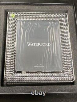 Waterford Crystal 8x10 Lismore Diamond Picture Frame In Original Box Mint
