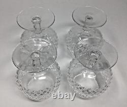 Waterford Crystal Alana Brandy Snifters 5 1/8 Set of 4 Mint