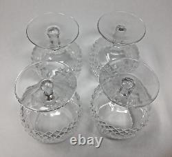 Waterford Crystal Alana Brandy Snifters 5 1/8 Set of 4 Mint