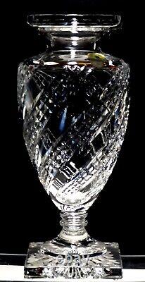 Waterford Crystal Arcade 10 1/2 Vase (discontinued 2004-2005) Made In Ireland