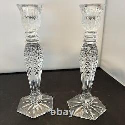 Waterford Crystal BETHANY Candlesticks Pair 10