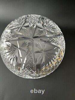 Waterford Crystal Bowl Master Cutter Collection 8 Etched Logo