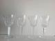Waterford Crystal Claret Wine Glasses Set Of 4 Vintage Signed