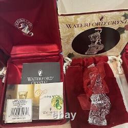 Waterford Crystal Complete Set 12 Days Of Christmas Ornaments (1995-2006) Rare
