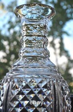 Waterford Crystal Diamond Panel Magnum Decanter No Stopper 10 Museum RARE AS IS