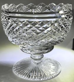 Waterford Crystal Footed Bowl Prestige Master Cutters Collection Signed