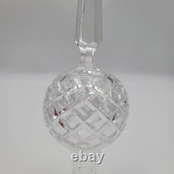 Waterford Crystal Glass Christmas Tree Topper Lismore Pattern Original Box Logo