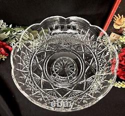 Waterford Crystal Lismore 10 Bowl Scalloped Rimmed Blown Glass Ireland