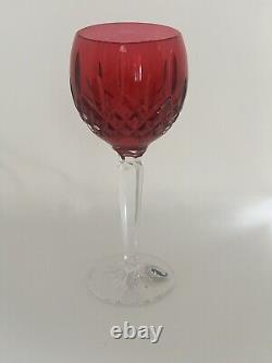 Waterford Crystal Lismore Crimson Wine Glass Hard to Find