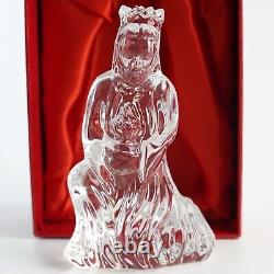 Waterford Crystal Melchior Wiseman Nativity Collection With Original Red Box