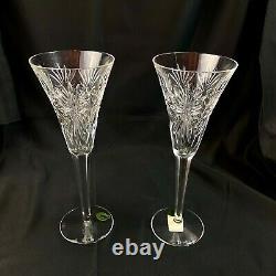 Waterford Crystal Millennium Collection Toast of the Year HEALTH Toasting Flutes